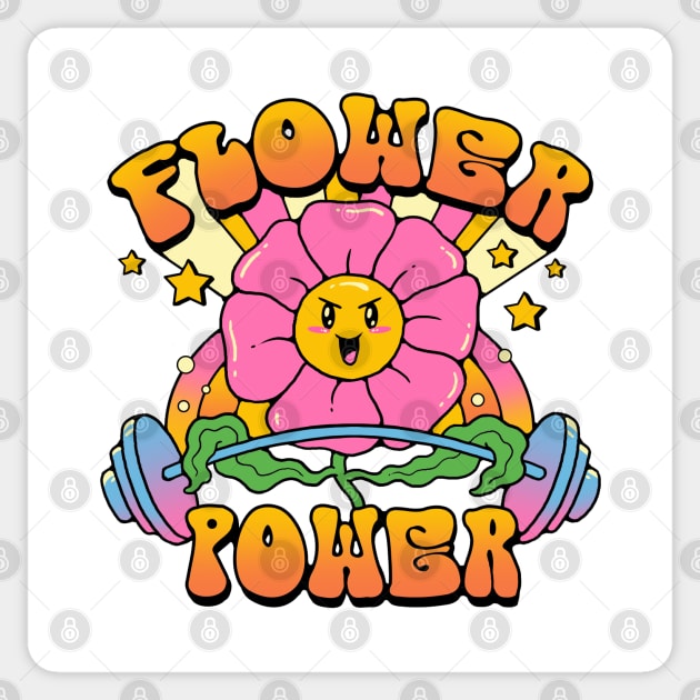 Flower Power Sticker by Vincent Trinidad Art